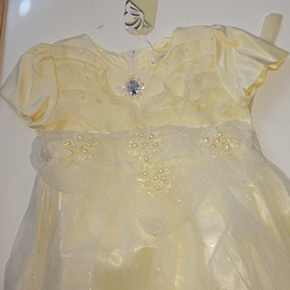 Richie House Yellow Tiered Layered Princess Dress NWT - Picture 2 of 7
